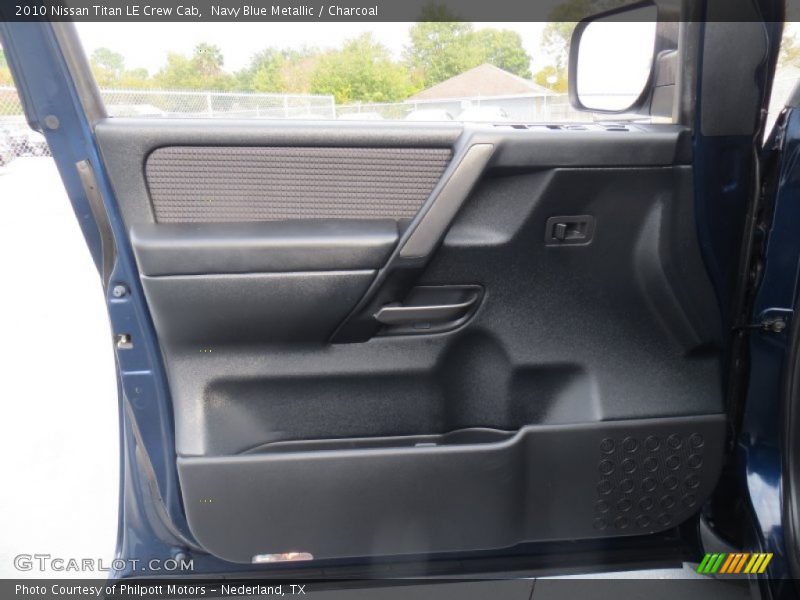 Navy Blue Metallic / Charcoal 2010 Nissan Titan LE Crew Cab