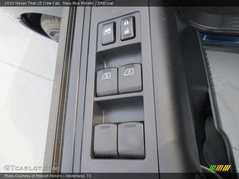 Navy Blue Metallic / Charcoal 2010 Nissan Titan LE Crew Cab
