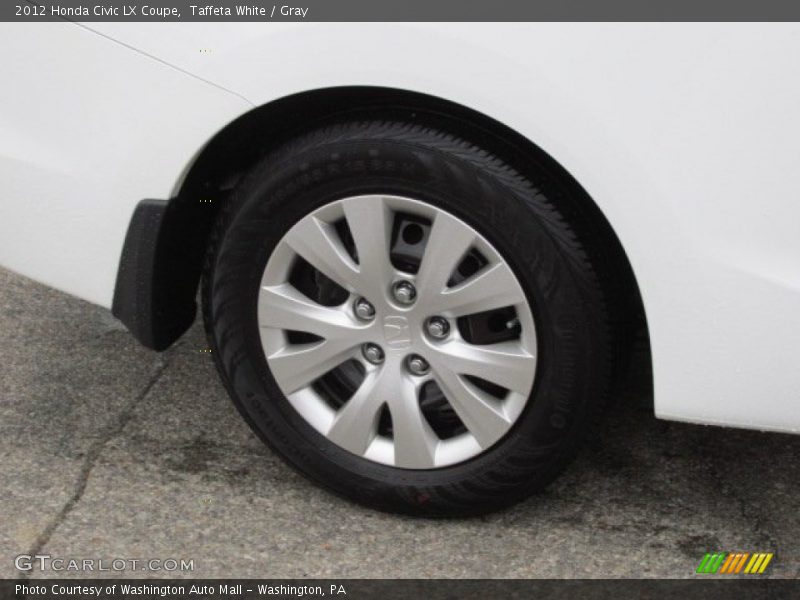 Taffeta White / Gray 2012 Honda Civic LX Coupe