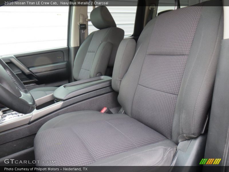 Navy Blue Metallic / Charcoal 2010 Nissan Titan LE Crew Cab