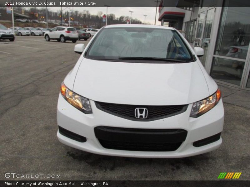 Taffeta White / Gray 2012 Honda Civic LX Coupe