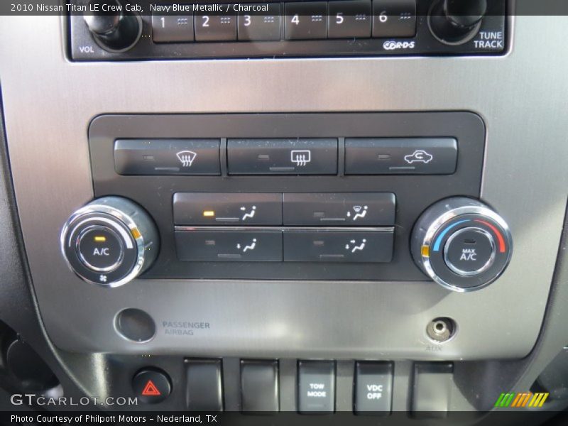 Navy Blue Metallic / Charcoal 2010 Nissan Titan LE Crew Cab