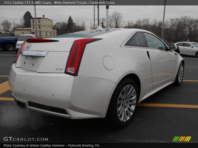 White Diamond Tricoat / Cashmere/Cocoa 2011 Cadillac CTS 4 AWD Coupe