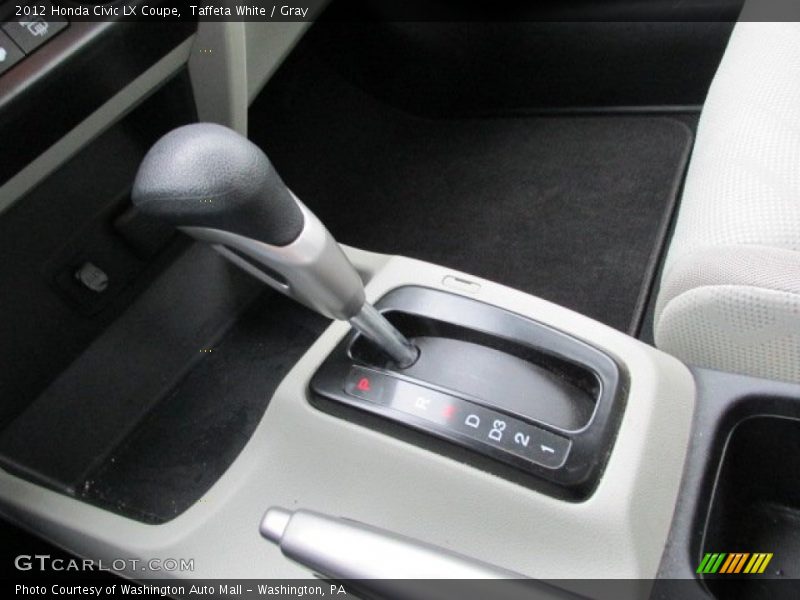 Taffeta White / Gray 2012 Honda Civic LX Coupe