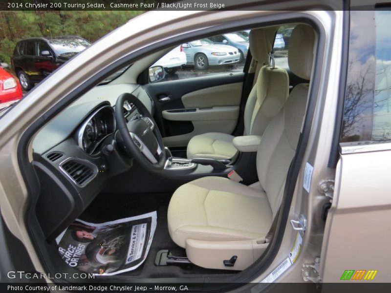 Cashmere Pearl / Black/Light Frost Beige 2014 Chrysler 200 Touring Sedan