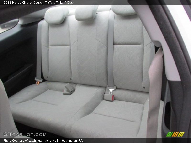 Taffeta White / Gray 2012 Honda Civic LX Coupe