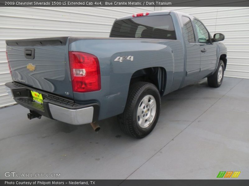 Blue Granite Metallic / Dark Titanium 2009 Chevrolet Silverado 1500 LS Extended Cab 4x4