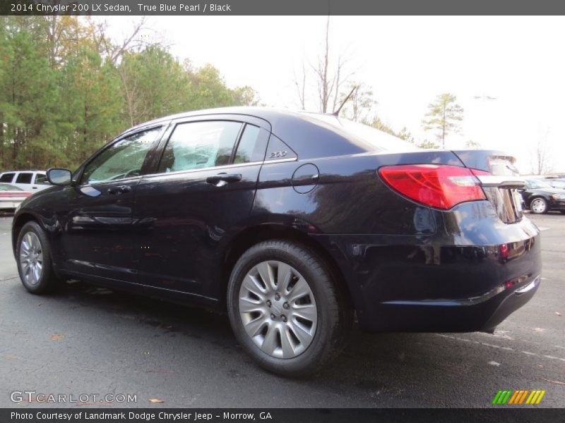 True Blue Pearl / Black 2014 Chrysler 200 LX Sedan