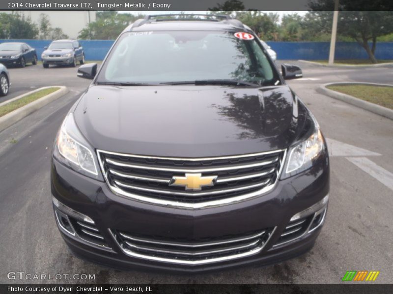 Tungsten Metallic / Ebony 2014 Chevrolet Traverse LTZ