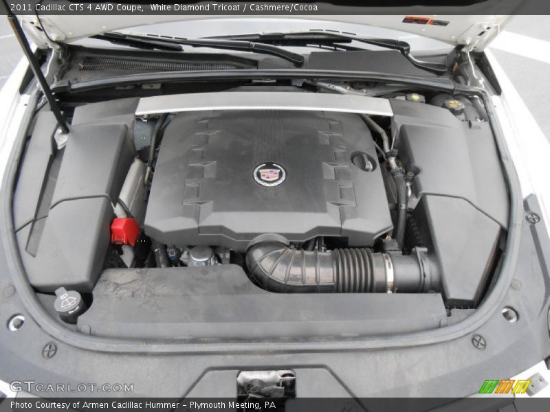 White Diamond Tricoat / Cashmere/Cocoa 2011 Cadillac CTS 4 AWD Coupe