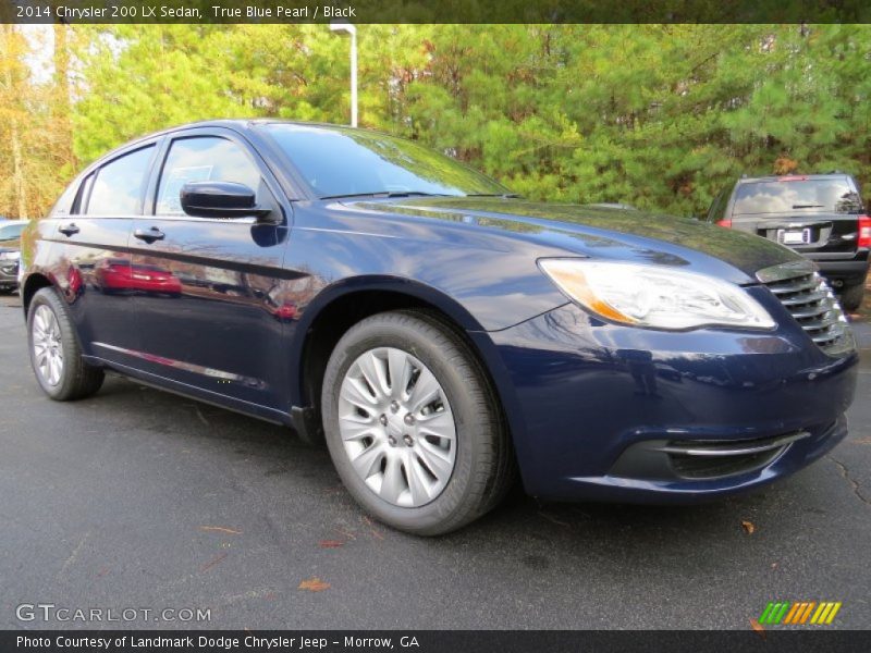 True Blue Pearl / Black 2014 Chrysler 200 LX Sedan