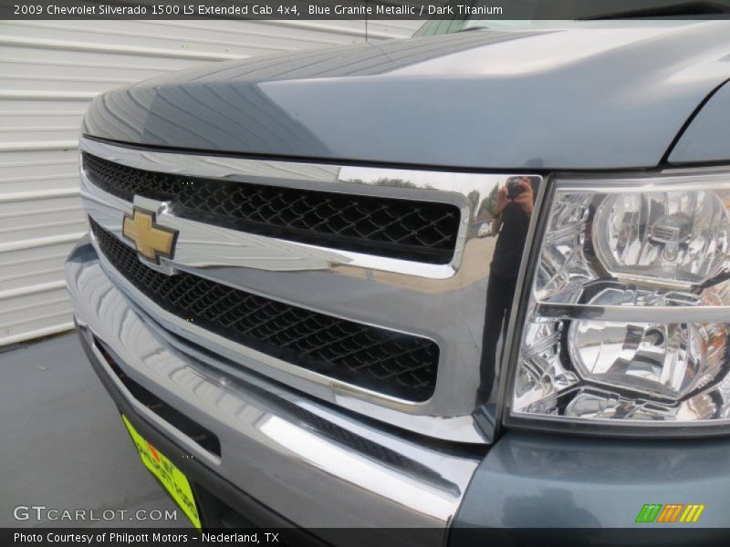 Blue Granite Metallic / Dark Titanium 2009 Chevrolet Silverado 1500 LS Extended Cab 4x4