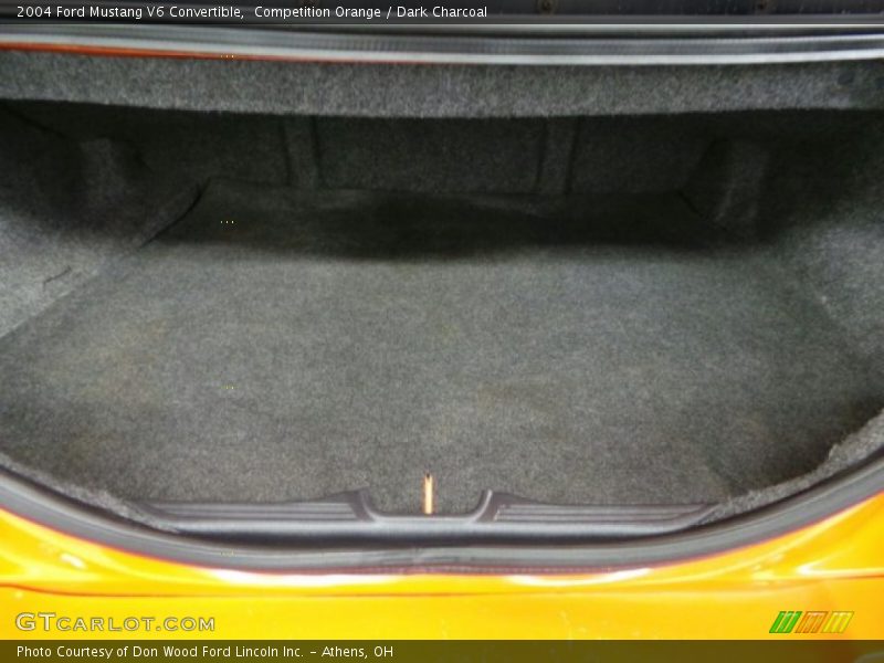 Competition Orange / Dark Charcoal 2004 Ford Mustang V6 Convertible