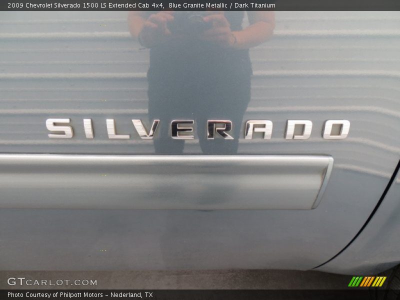 Blue Granite Metallic / Dark Titanium 2009 Chevrolet Silverado 1500 LS Extended Cab 4x4