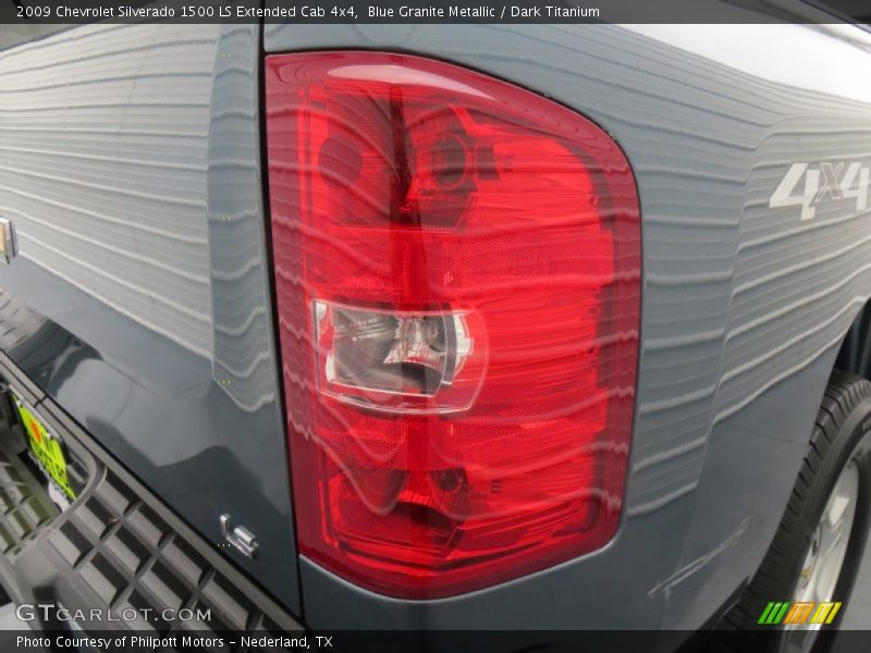 Blue Granite Metallic / Dark Titanium 2009 Chevrolet Silverado 1500 LS Extended Cab 4x4