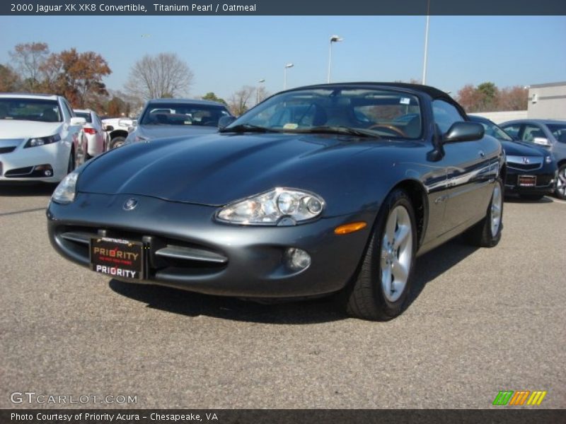 Titanium Pearl / Oatmeal 2000 Jaguar XK XK8 Convertible