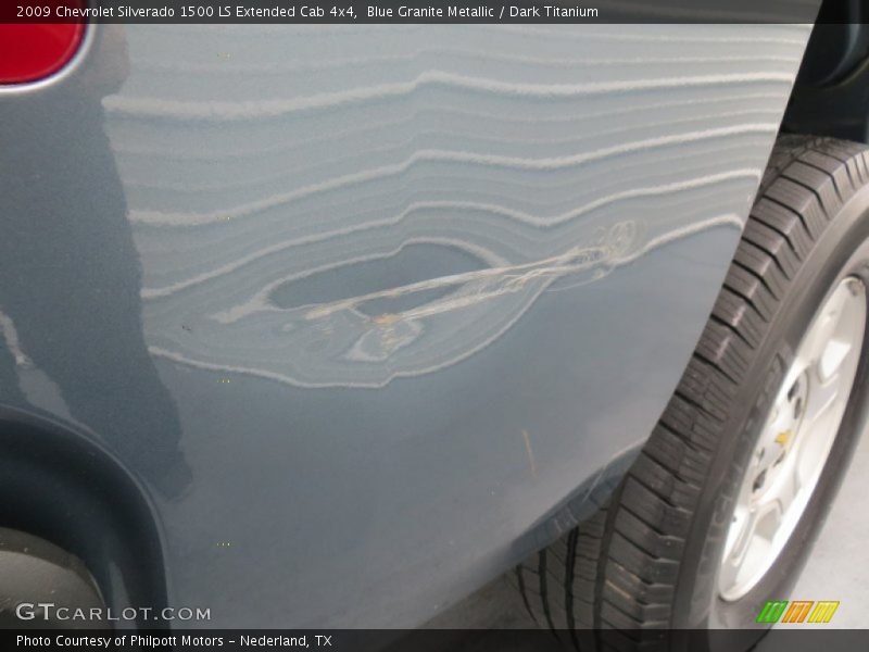Blue Granite Metallic / Dark Titanium 2009 Chevrolet Silverado 1500 LS Extended Cab 4x4