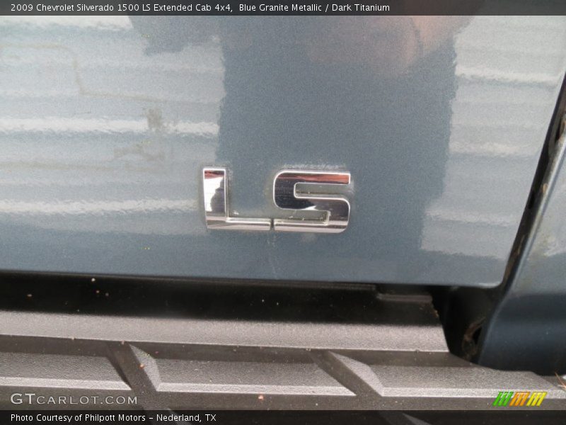 Blue Granite Metallic / Dark Titanium 2009 Chevrolet Silverado 1500 LS Extended Cab 4x4