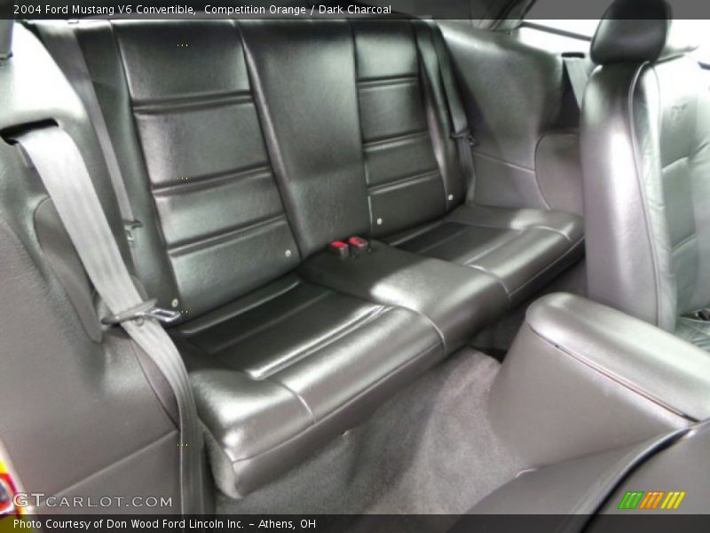 Competition Orange / Dark Charcoal 2004 Ford Mustang V6 Convertible