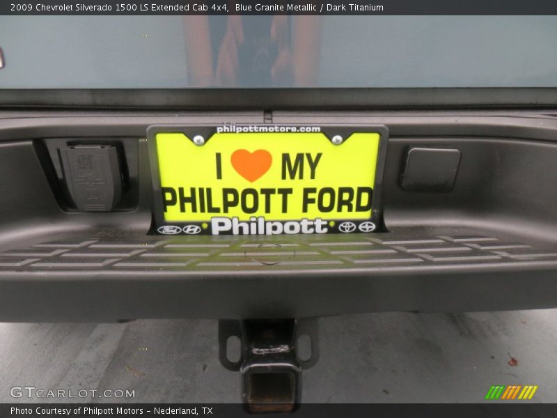 Blue Granite Metallic / Dark Titanium 2009 Chevrolet Silverado 1500 LS Extended Cab 4x4