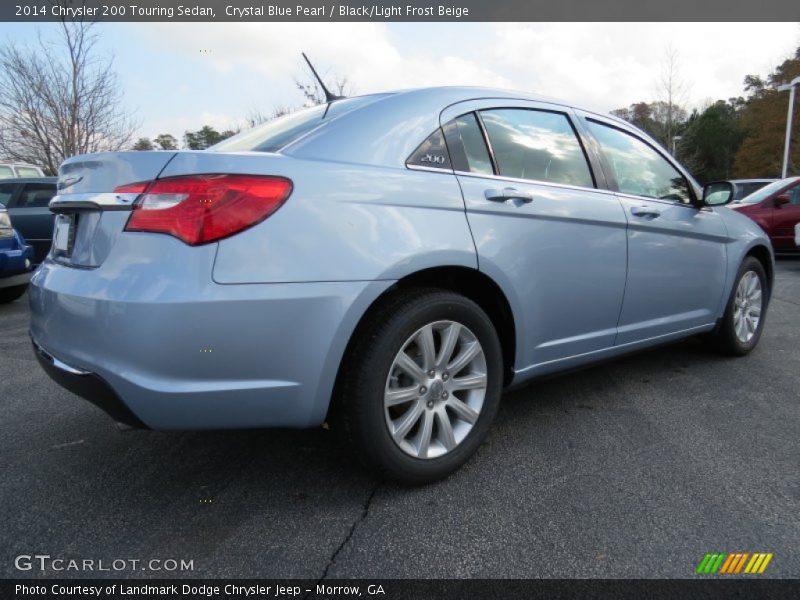 Crystal Blue Pearl / Black/Light Frost Beige 2014 Chrysler 200 Touring Sedan