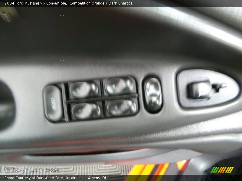 Competition Orange / Dark Charcoal 2004 Ford Mustang V6 Convertible