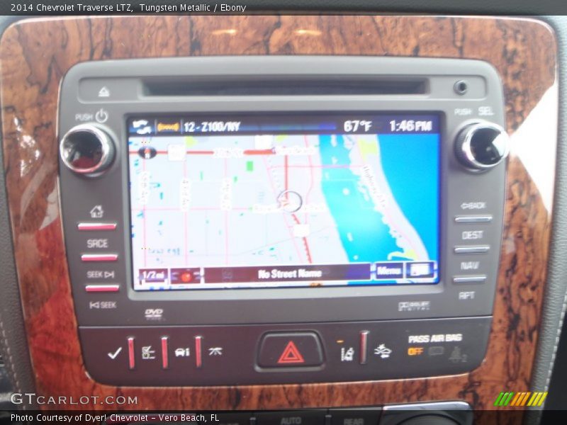 Tungsten Metallic / Ebony 2014 Chevrolet Traverse LTZ