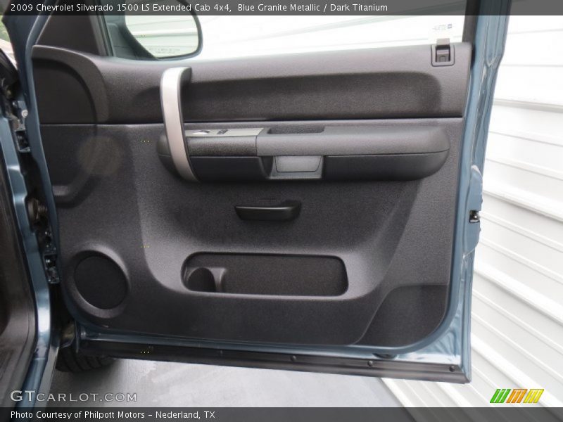 Blue Granite Metallic / Dark Titanium 2009 Chevrolet Silverado 1500 LS Extended Cab 4x4
