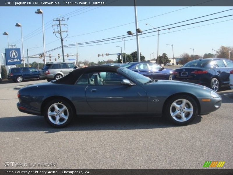 Titanium Pearl / Oatmeal 2000 Jaguar XK XK8 Convertible