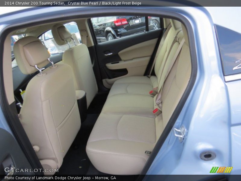 Crystal Blue Pearl / Black/Light Frost Beige 2014 Chrysler 200 Touring Sedan