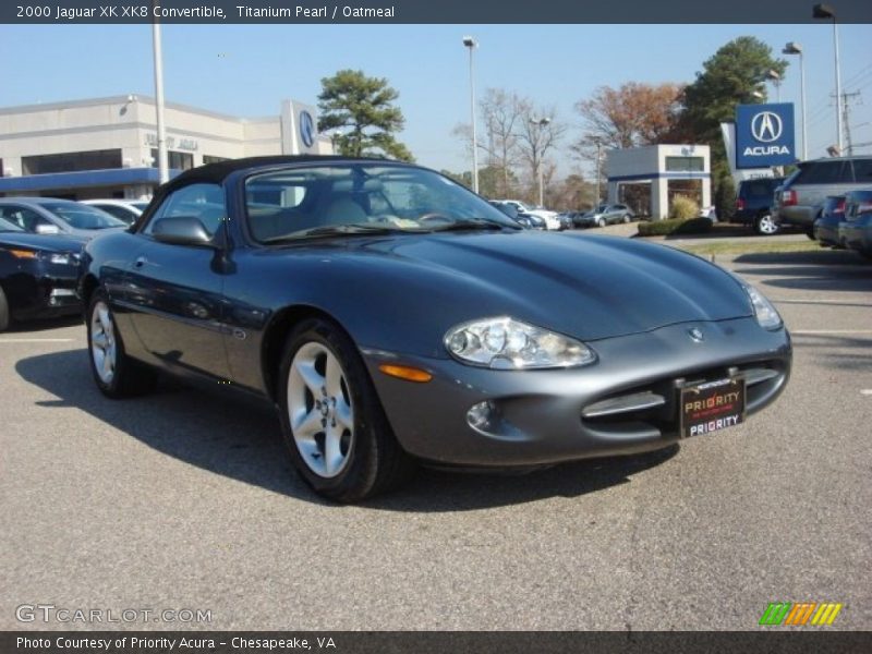 Titanium Pearl / Oatmeal 2000 Jaguar XK XK8 Convertible