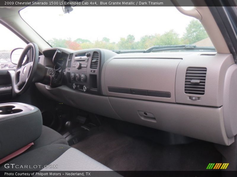 Blue Granite Metallic / Dark Titanium 2009 Chevrolet Silverado 1500 LS Extended Cab 4x4