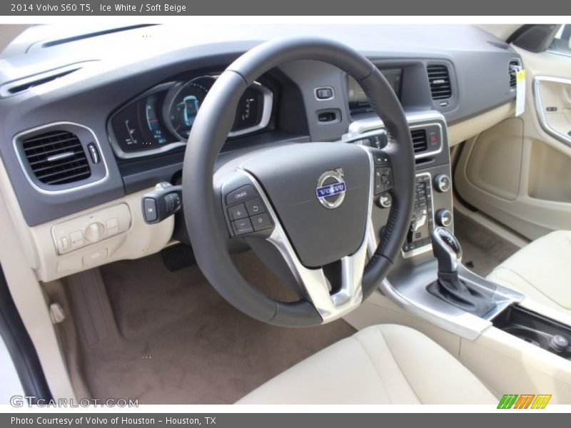 Ice White / Soft Beige 2014 Volvo S60 T5
