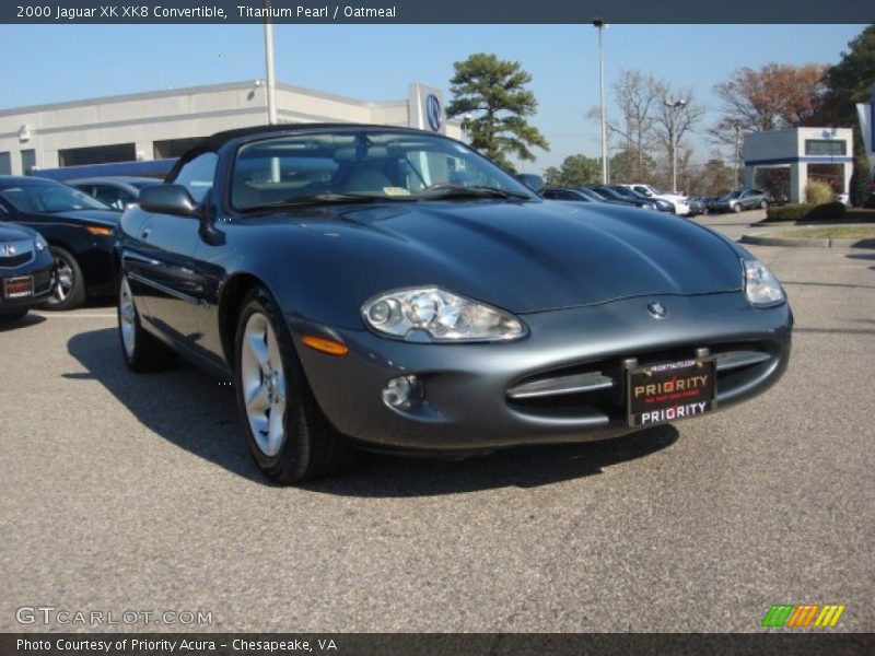 Titanium Pearl / Oatmeal 2000 Jaguar XK XK8 Convertible