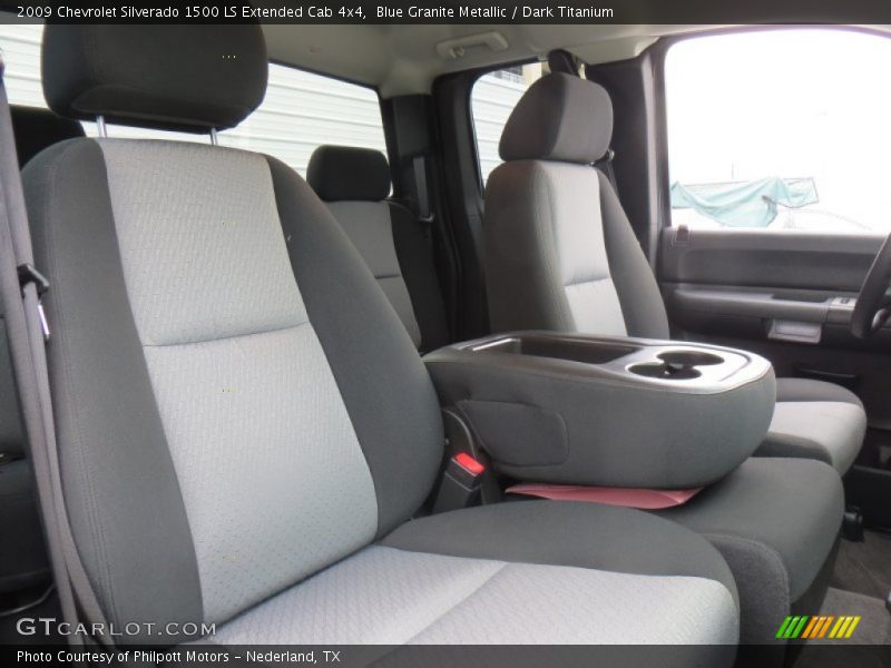 Blue Granite Metallic / Dark Titanium 2009 Chevrolet Silverado 1500 LS Extended Cab 4x4