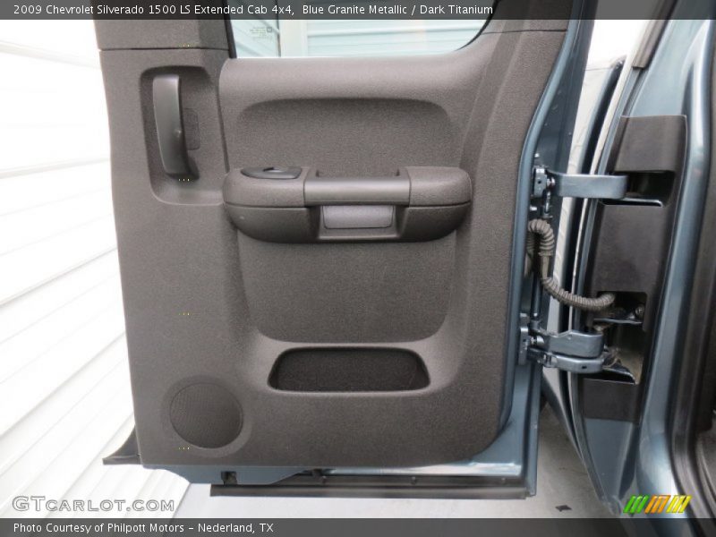 Blue Granite Metallic / Dark Titanium 2009 Chevrolet Silverado 1500 LS Extended Cab 4x4