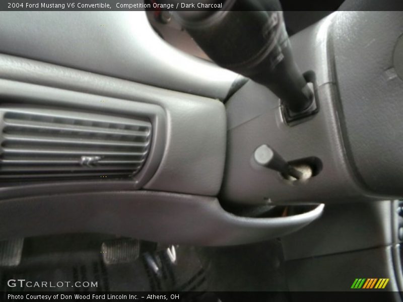 Competition Orange / Dark Charcoal 2004 Ford Mustang V6 Convertible