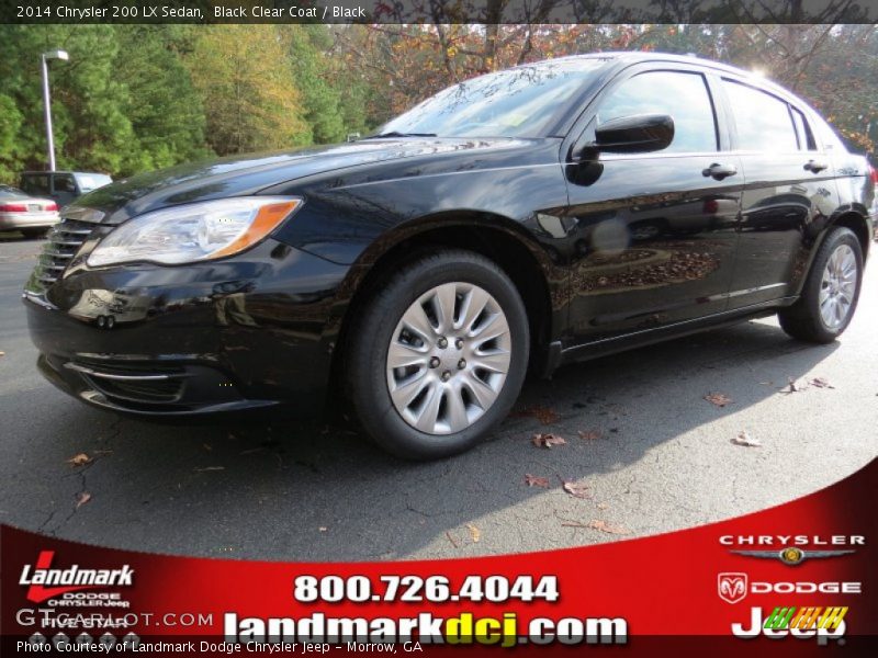 Black Clear Coat / Black 2014 Chrysler 200 LX Sedan