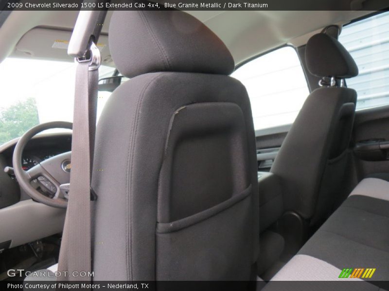 Blue Granite Metallic / Dark Titanium 2009 Chevrolet Silverado 1500 LS Extended Cab 4x4