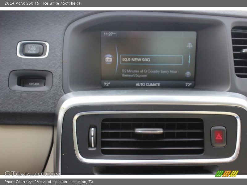 Ice White / Soft Beige 2014 Volvo S60 T5