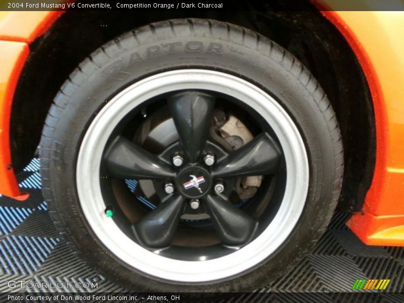 Competition Orange / Dark Charcoal 2004 Ford Mustang V6 Convertible