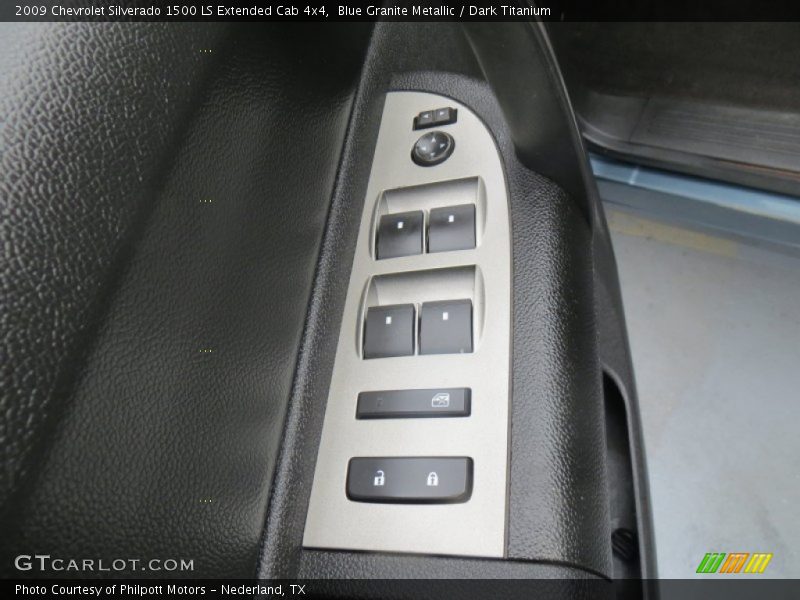 Blue Granite Metallic / Dark Titanium 2009 Chevrolet Silverado 1500 LS Extended Cab 4x4