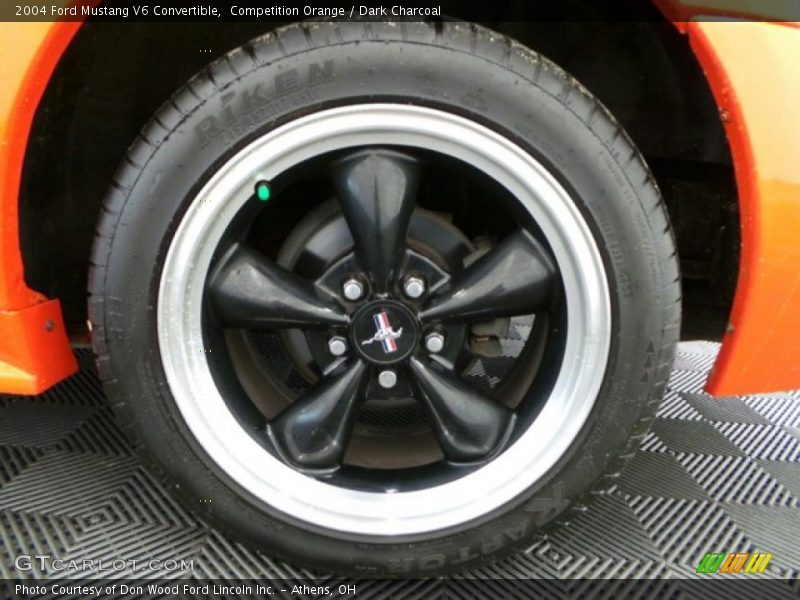 Competition Orange / Dark Charcoal 2004 Ford Mustang V6 Convertible