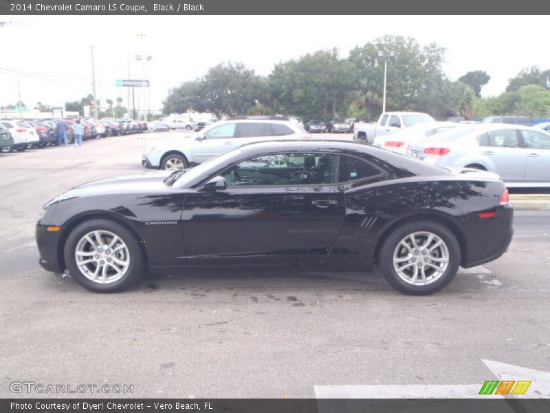 Black / Black 2014 Chevrolet Camaro LS Coupe