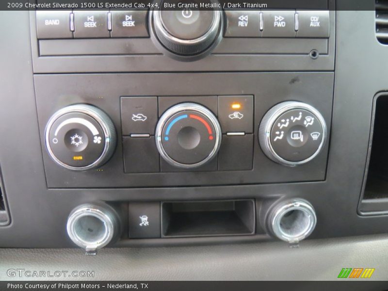 Blue Granite Metallic / Dark Titanium 2009 Chevrolet Silverado 1500 LS Extended Cab 4x4