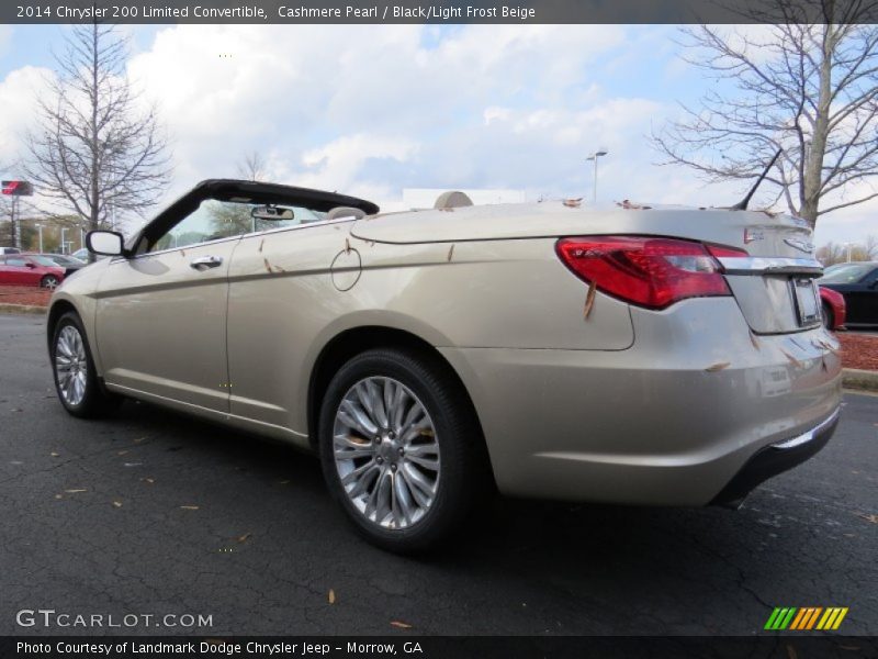 Cashmere Pearl / Black/Light Frost Beige 2014 Chrysler 200 Limited Convertible