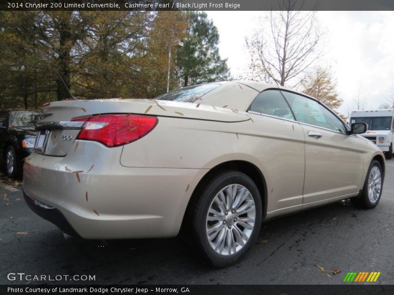 Cashmere Pearl / Black/Light Frost Beige 2014 Chrysler 200 Limited Convertible