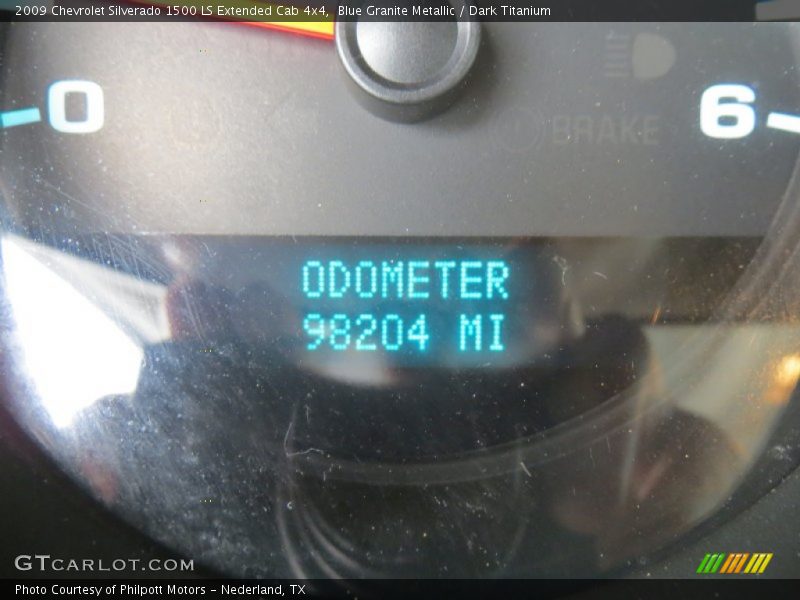 Blue Granite Metallic / Dark Titanium 2009 Chevrolet Silverado 1500 LS Extended Cab 4x4