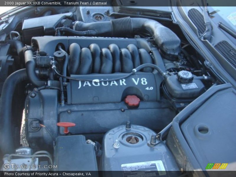  2000 XK XK8 Convertible Engine - 4.0 Liter DOHC 32-Valve V8