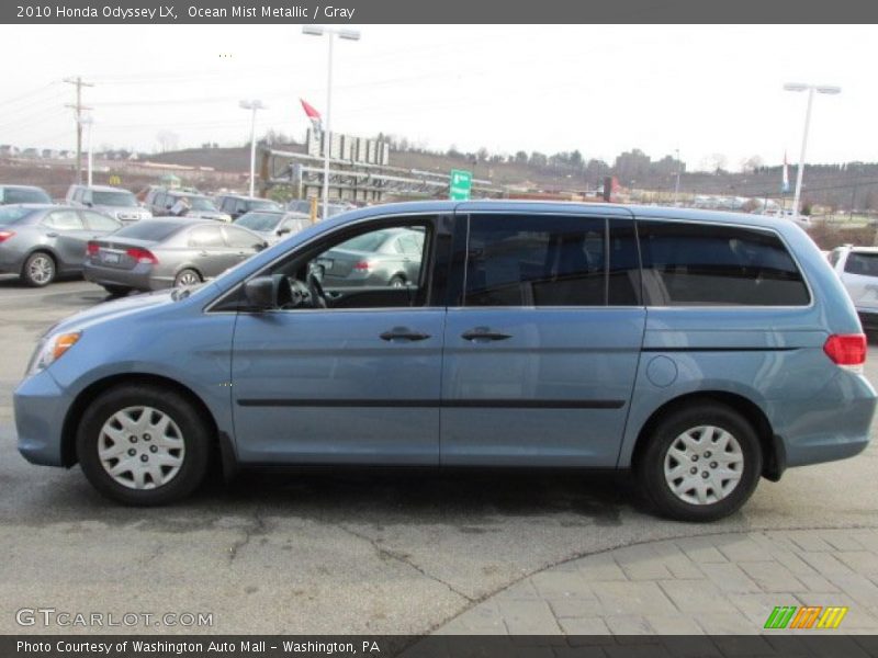 Ocean Mist Metallic / Gray 2010 Honda Odyssey LX
